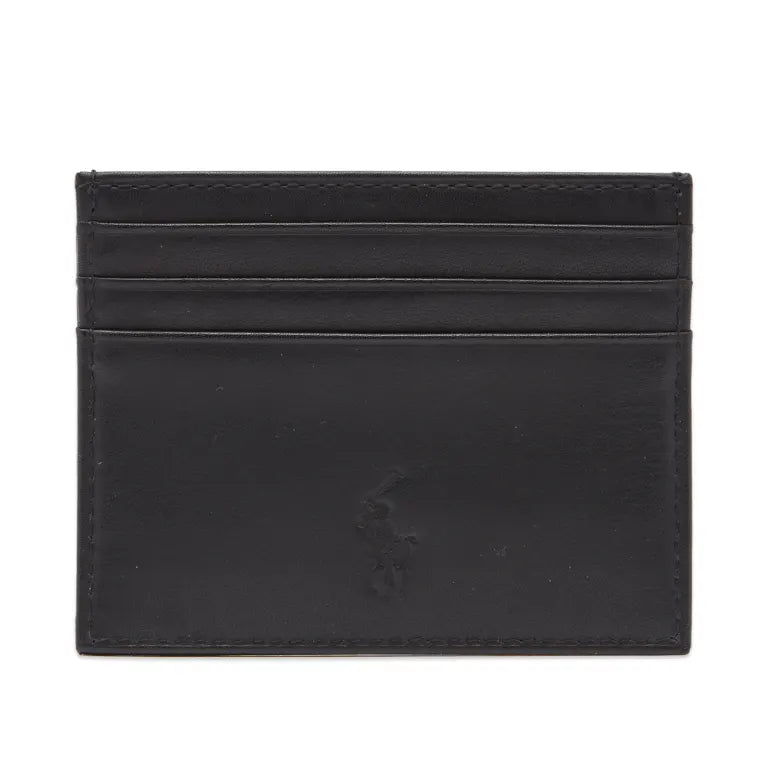 Polo Silver Foil Leather Slim Card Holder