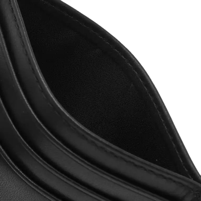 Polo Silver Foil Leather Slim Card Holder