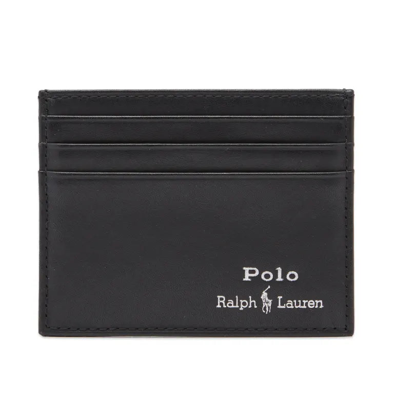 Polo Silver Foil Leather Slim Card Holder