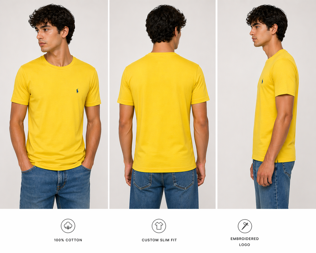 Polo Ralph Lauren Custom Slim Fit T-Shirt – Summer Yellow