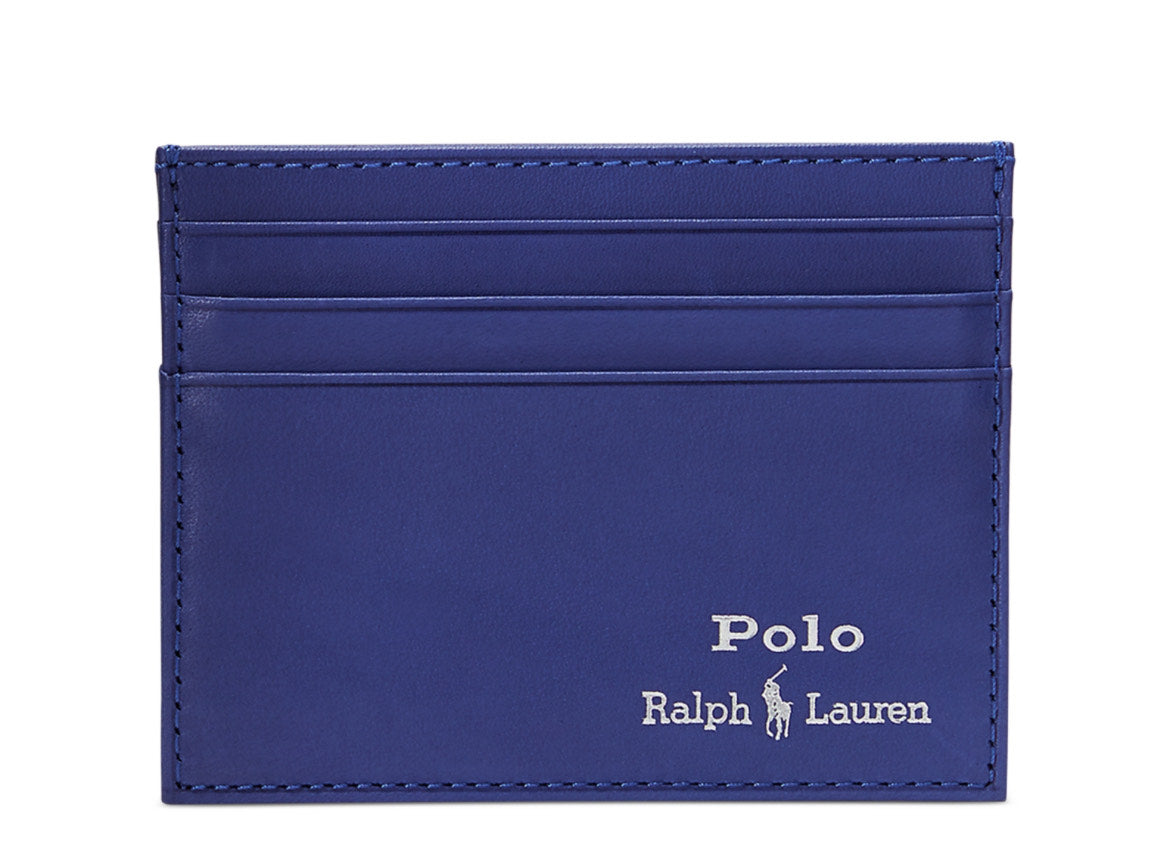 Polo Royal Blue Slim Leather Card Holder