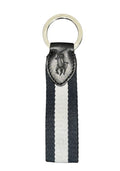 Polo Tri Color Navy White Leather Keychain