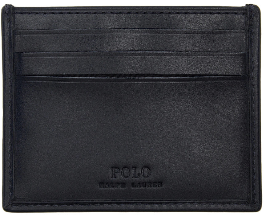 Polo Classic Slim Black Leather Card Holder
